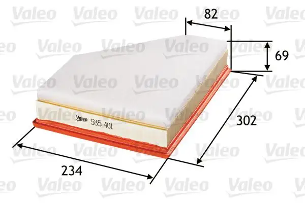 VALEO 585401 Hava Filtresi 13717797465 resmi