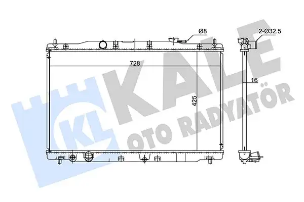 KALE 347735 Radyatör 19010R6FG01 resmi