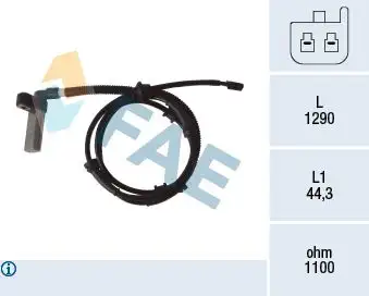 FAE 78068 ABS Hız Sensörü (Arka Sol) 56027723 resmi