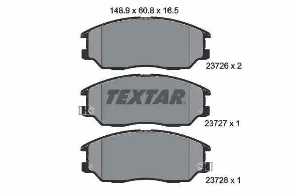 TEXTAR 2372601 Ön Fren Balatası resmi