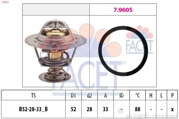 FACET 7.8412 Termostat resmi