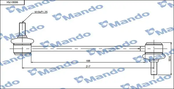 MANDO SLD0003 Z-Rot (Arka) 96561754 resmi