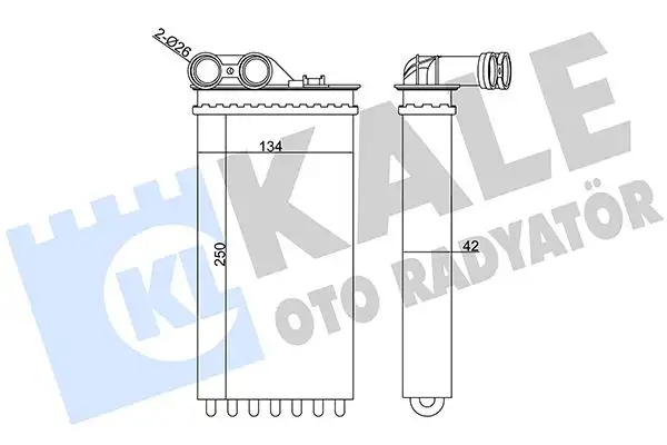 KALE 346280 Kalorifer Radyatörü 6448N5 resmi