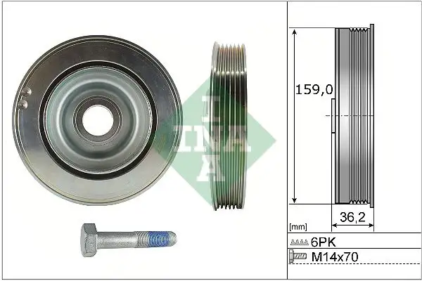INA 544017320 Krank Kasnağı 9801350180 resmi