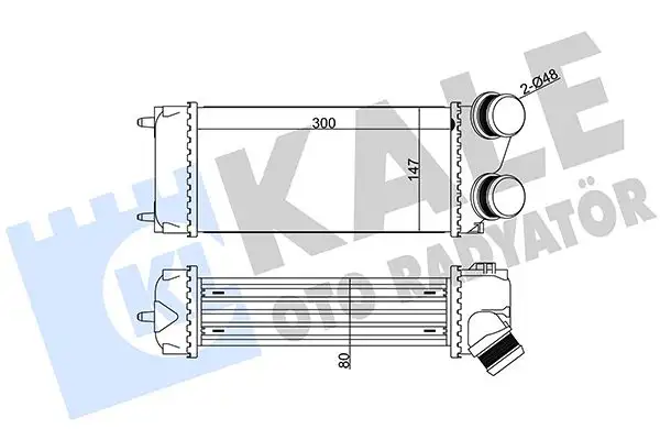 KALE 344000 Turbo Radyatörü 0384H5 resmi
