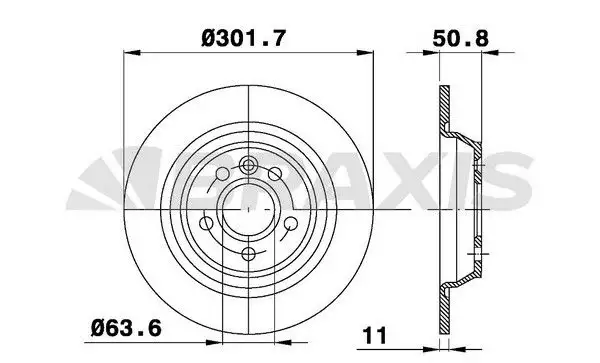 BRAXIS AE0102 Arka Fren Diski LR027123 resmi