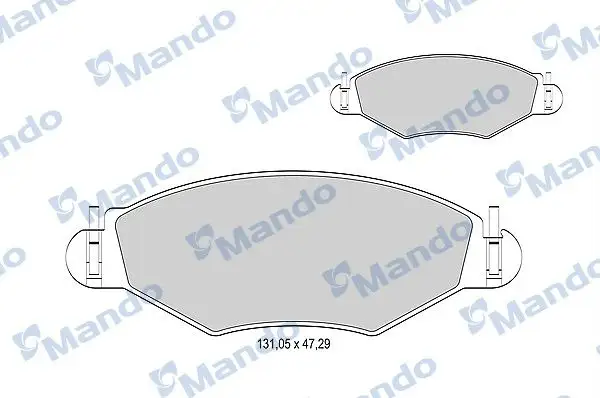 MANDO MBF015163 Ön Fren Balatası resmi