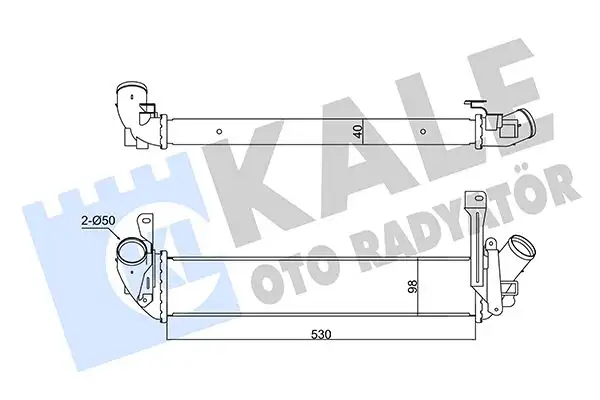 KALE 352270 Turbo Radyatörü 8200221885 resmi