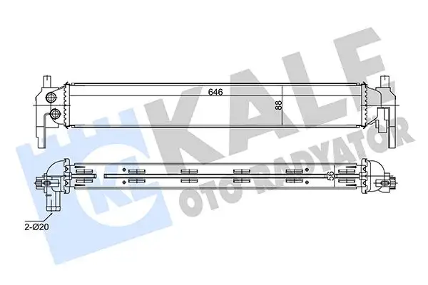 KALE 344780 Turbo Radyatörü 6R0145805H resmi
