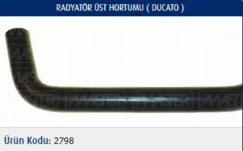 MASTER M2798 Radyatör Üst Hortumu 1326971080 resmi