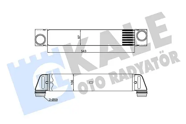 KALE 344815 Turbo Radyatörü 17517787446 resmi