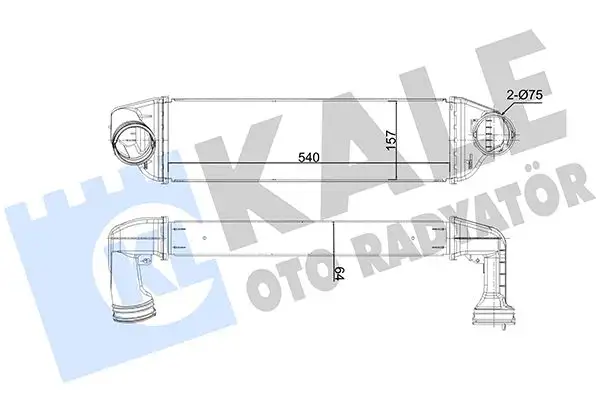 KALE 350770 Turbo Radyatörü 17513453726 resmi