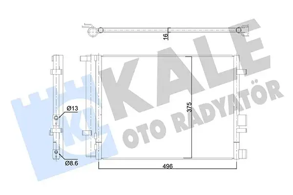 KALE 353185 Klima Radyatörü 976061J202 resmi
