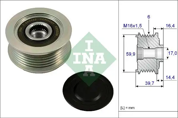 INA 535024110 Alternatör Kasnağı resmi