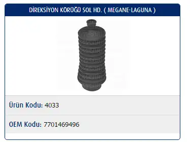 MASTER M4033 Rot Körüğü (Sol) resmi