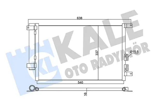 KALE 345365 Klima Radyatörü 60679629 resmi