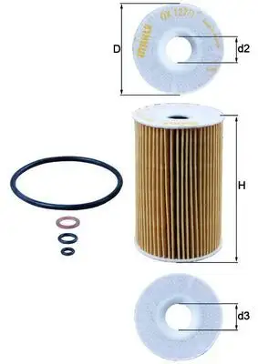 MAHLE OX127/1D Yağ Filtresi resmi