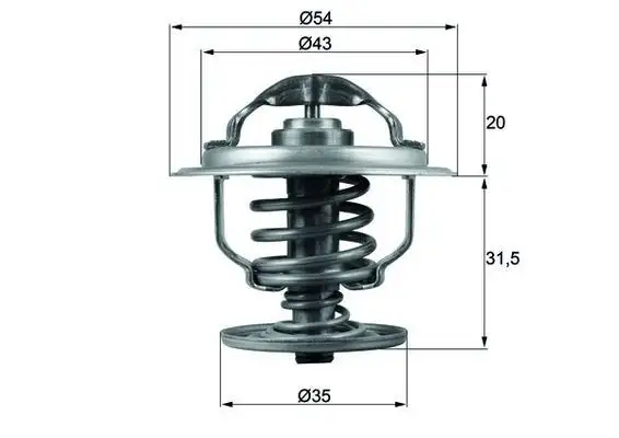 MAHLE TX10987D Termostat 03G121113A resmi