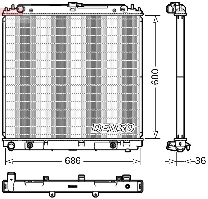 DENSO DRM46042 Radyatör 21460EB31B resmi