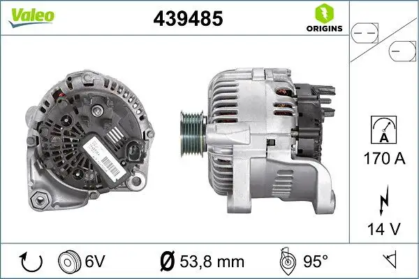 VALEO 439485 Şarj Dinamosu resmi