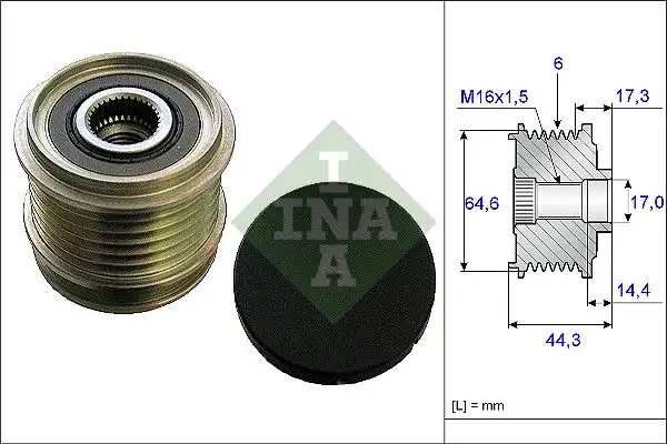 INA 535013010 Alternatör Kasnağı resmi