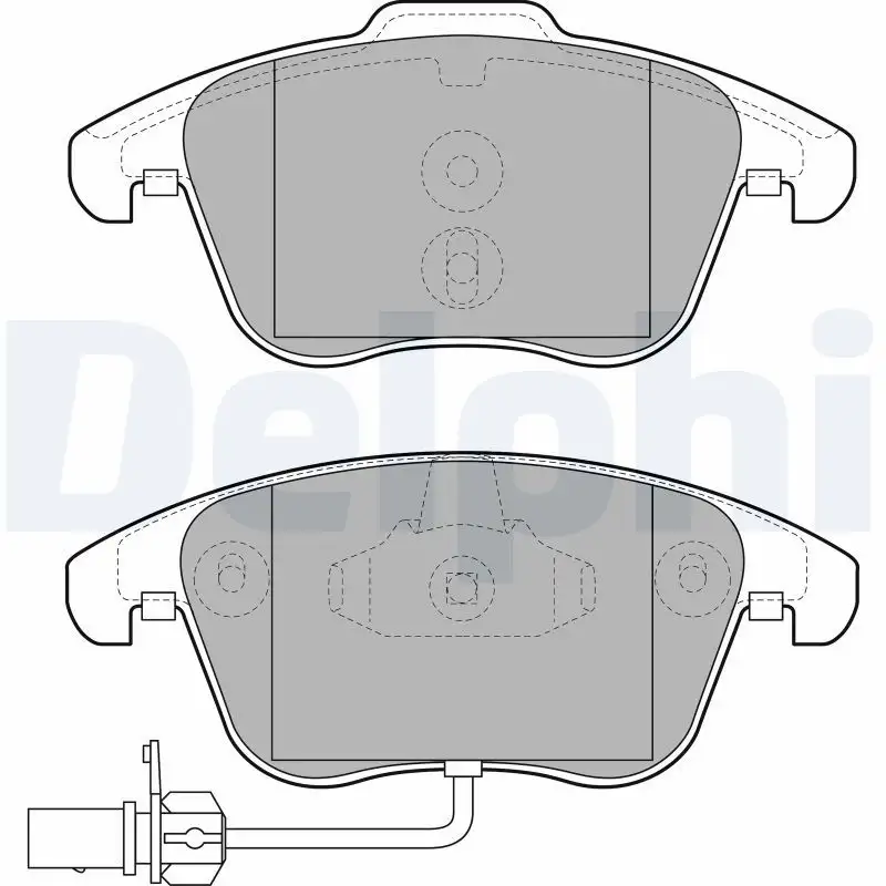 DELPHI LP2107 Ön Fren Balatası 8K0698151F resmi