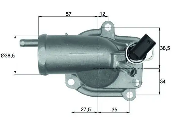 MAHLE TH987 Termostat A6112030075 resmi