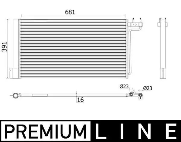 MAHLE AC941000P Klima Radyatörü resmi