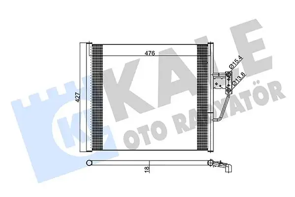 KALE 343055 Klima Radyatörü 8378438 resmi