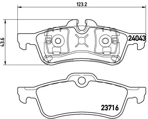 BREMBO P06032 Arka Fren Balatası resmi