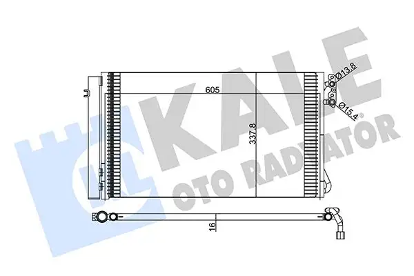 KALE 376700 Klima Radyatörü resmi