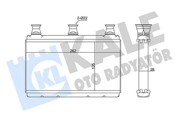 KALE 352075 Kalorifer Radyatörü resmi