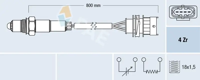 FAE 77157 Oksijen Sensörü resmi