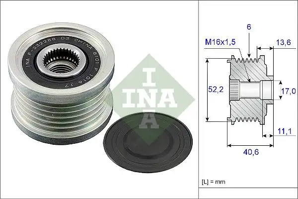 INA 535004410 Alternatör Kasnağı resmi
