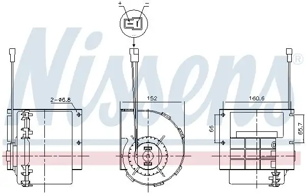 NISSENS 87613 Kalorifer Motoru A0028303108 resmi