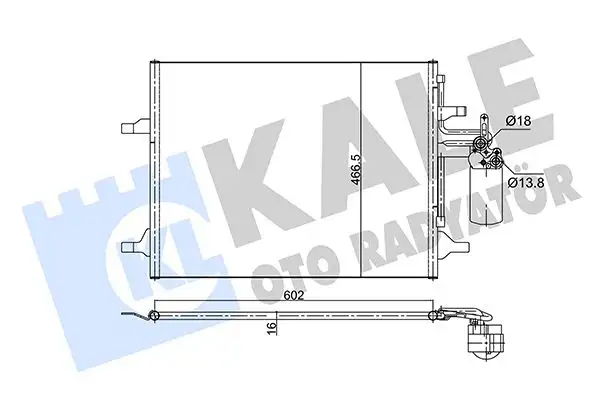 KALE 353075 Klima Radyatörü 31332027 resmi