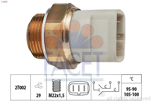 FACET 7.5697 Fan Müşiri A0015403045 resmi