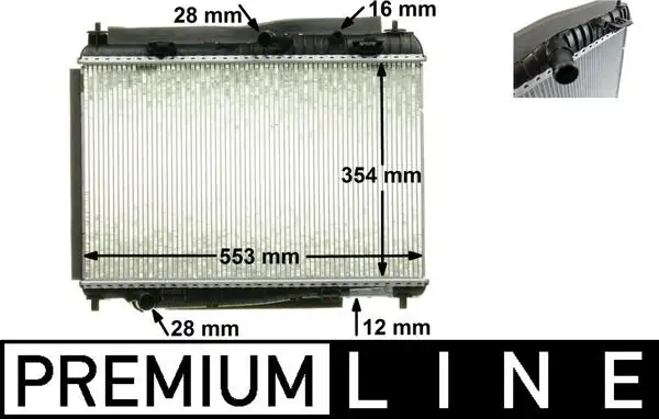 MAHLE CR87000P Radyatör resmi