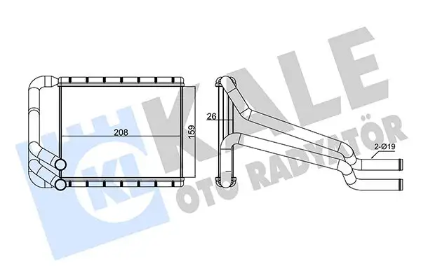 KALE 347350 Kalorifer Radyatörü 97138A5000 resmi