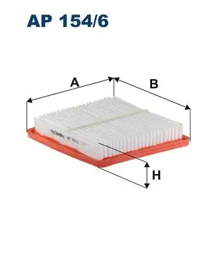FILTRON AP154/6 Hava Filtresi 165463VD0A resmi