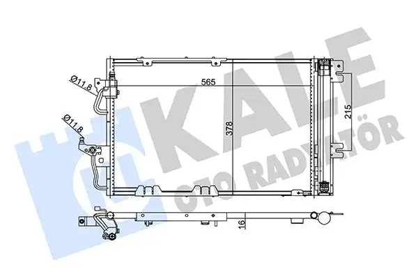 KALE 350650 Klima Radyatörü 93178959 resmi