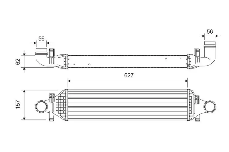 VALEO 818624 Turbo Radyatörü A2465000900 resmi