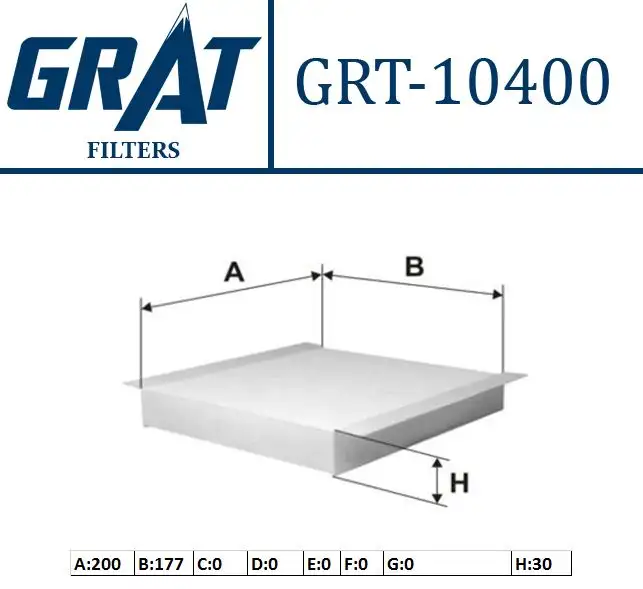 GRAT 10400 Polen Filtresi 77364561 resmi