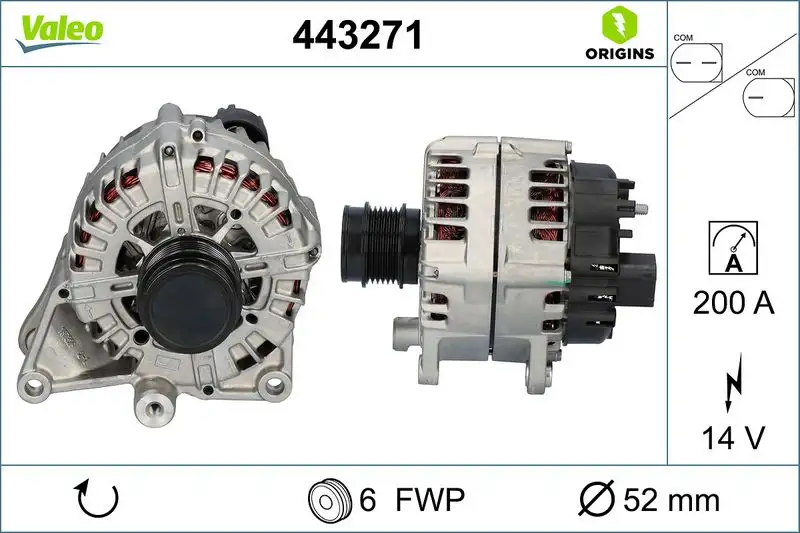 VALEO 443271 Şarj Dinamosu A0009069305 resmi