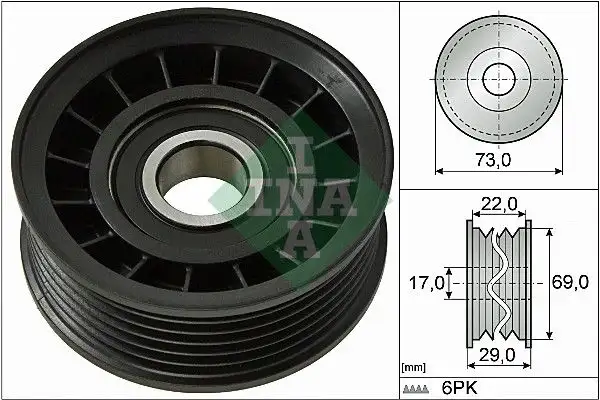INA 532064910 Alternatör Gergi Rulmanı resmi
