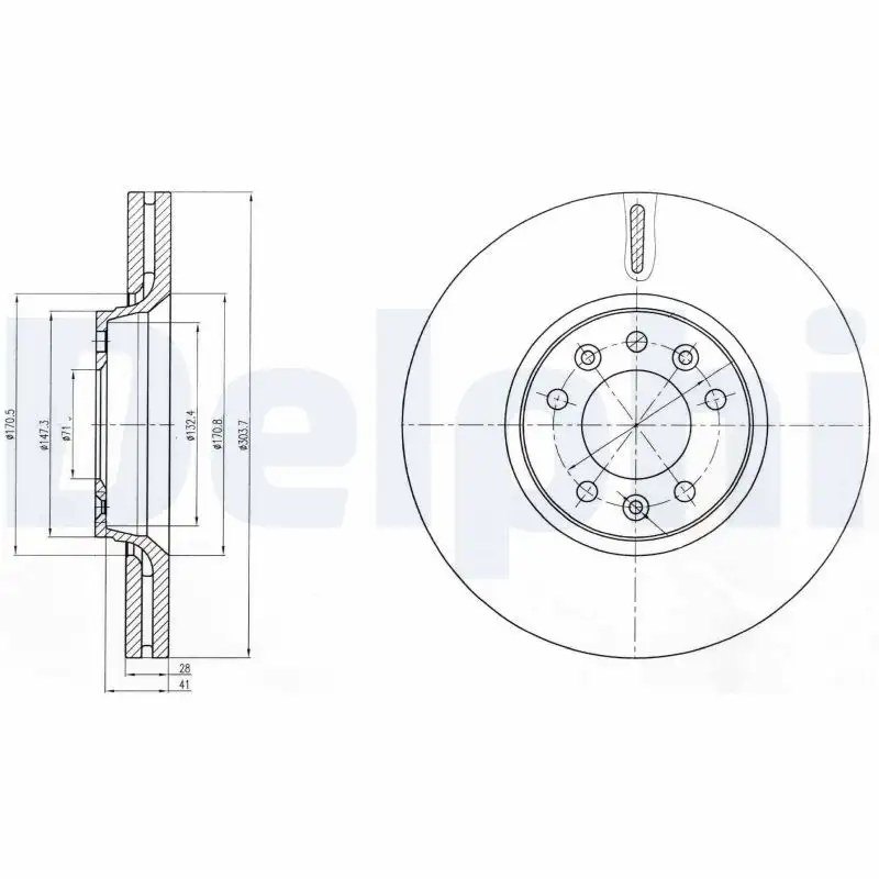 DELPHI BG4083C Ön Fren Diski resmi