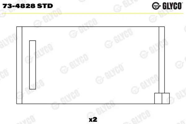 GLYCO 73-4828-STD Eksantrik Yatağı 070103673B resmi