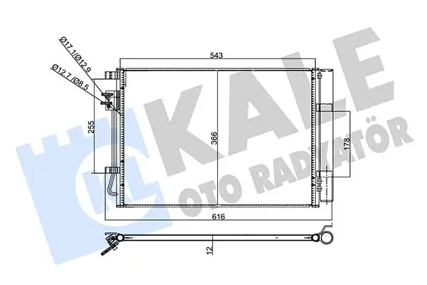 KALE 358445 Klima Radyatörü 976060U000AS resmi