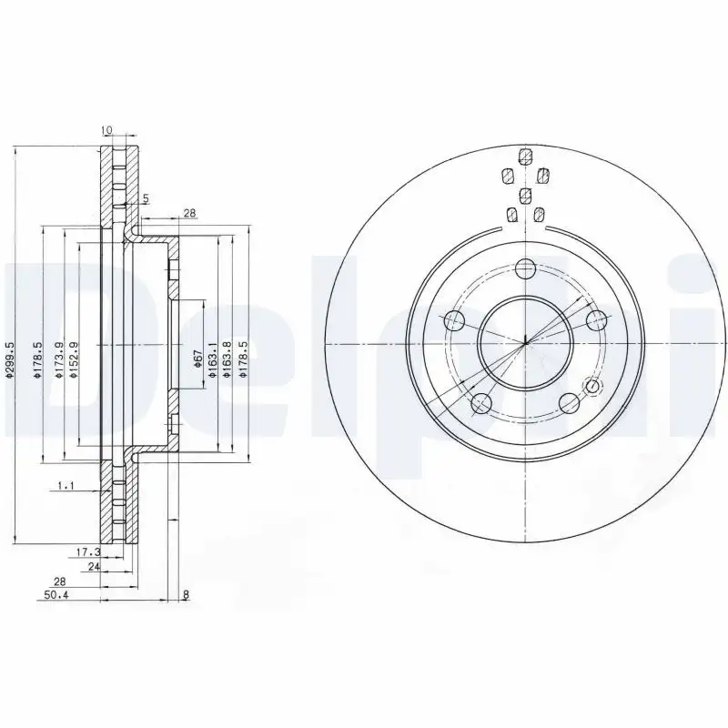 DELPHI BG3838 Ön Fren Diski resmi