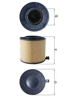 MAHLE LX4406 Hava Filtresi 8W0133843C resmi